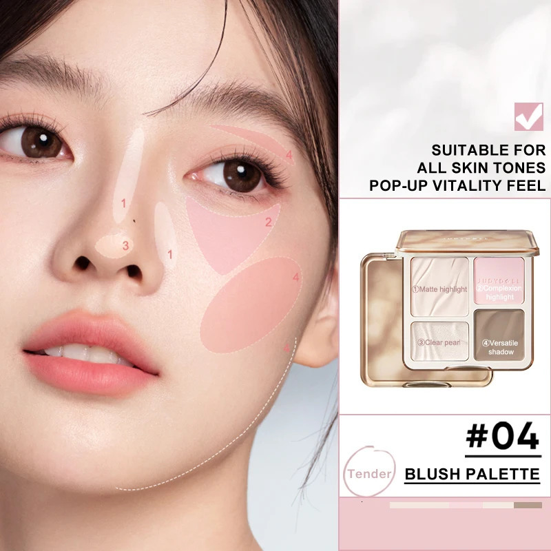 Judydoll Highlight Contouring Palette Comprehensive Contour Matte Brightening Expansion Shadow Nose Silhoue 250219