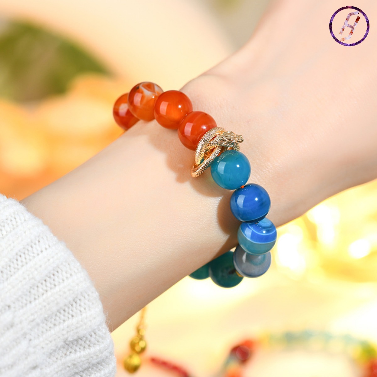 2025 New Network Hit "Nezha 2" Series A Variety of Original Bracelets Meditation Agate Pendant Passion Energy Bracelet Feng Shui Red Agate