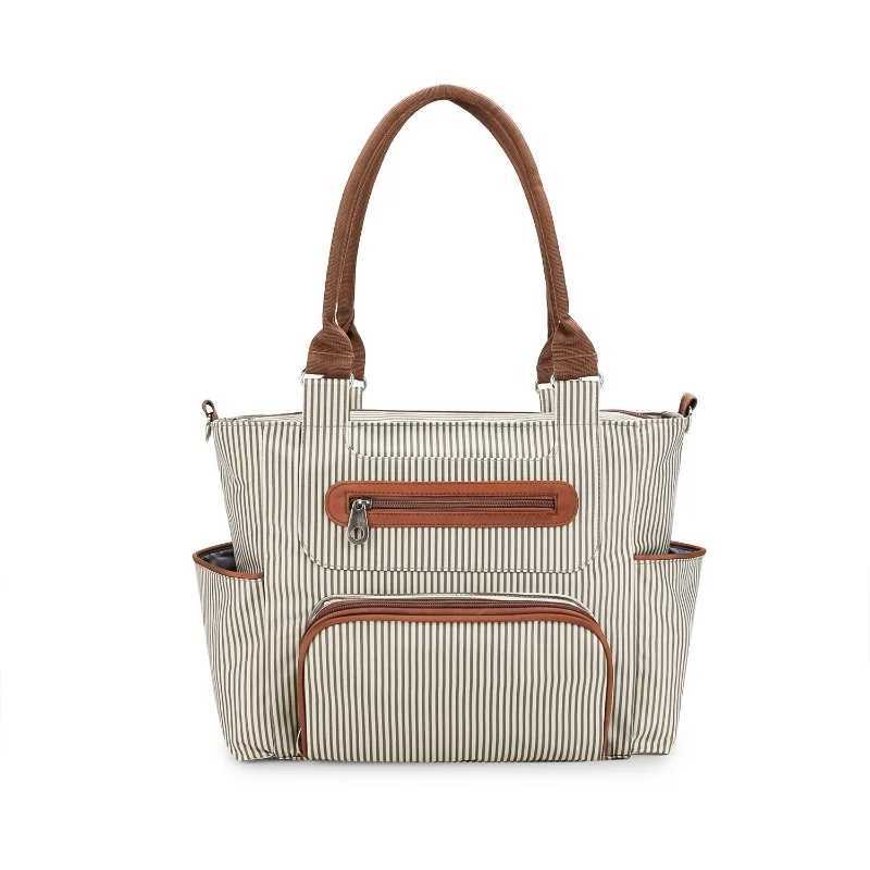 Diaper Bags Diaper Bag 7 Pieces Set Nappy Tote Bag Large Capacity for Baby Mom Dad Travel Bag Newborn Nappy Bag with Changing Pad Mommy Bag Y250227FRR