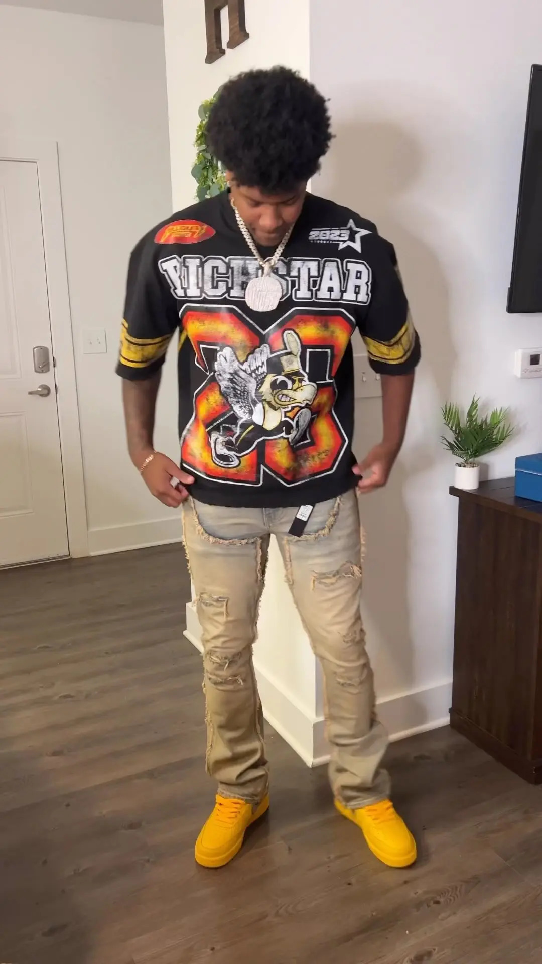 Y2K American punk rock hiphop graphic printing oversized Tshirt womens cotton short sleeved top 250226