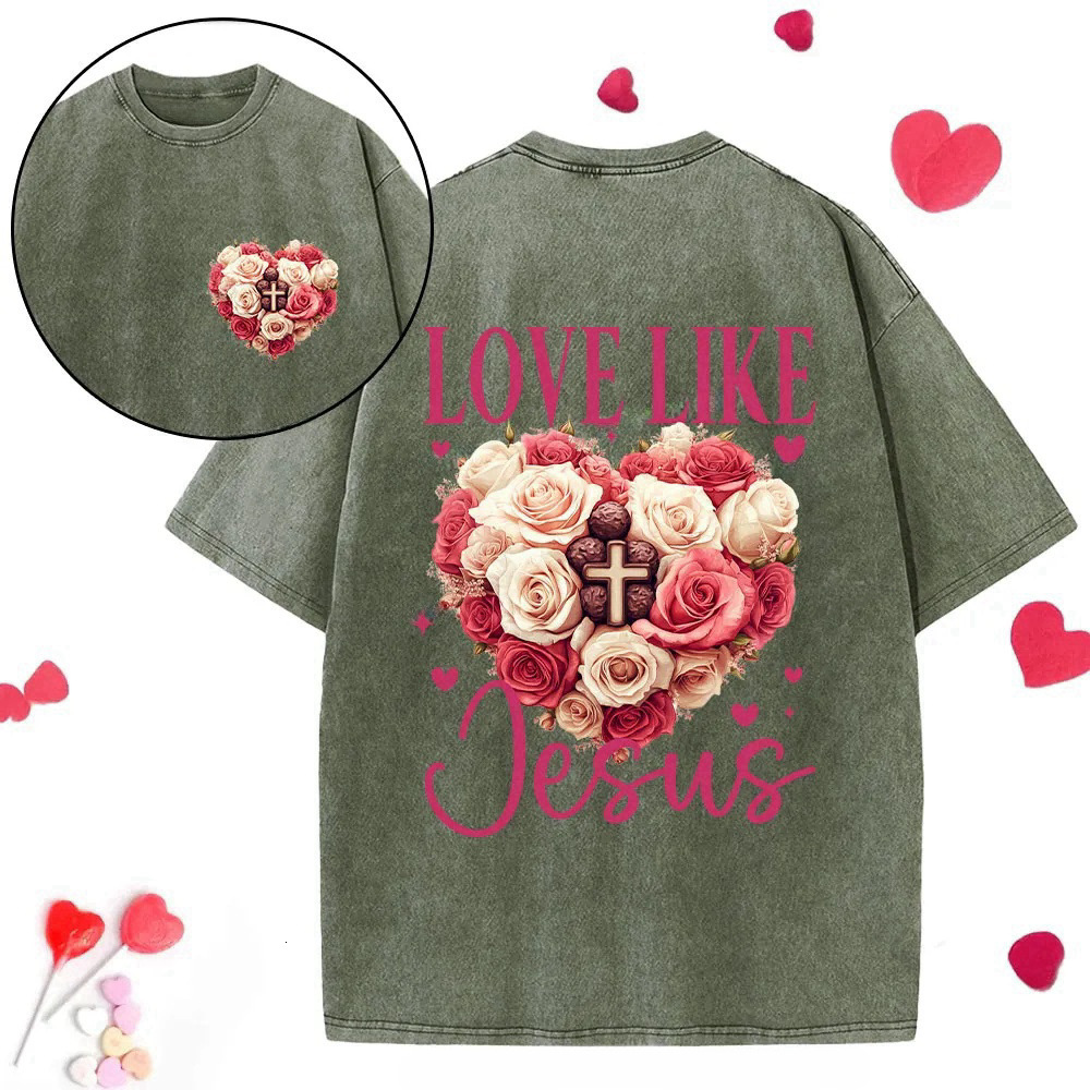 2025 Designer Fashion Trend Spring/summer Love Letter Printed Round Neck Short Sleeve Casual Men's T-shirt