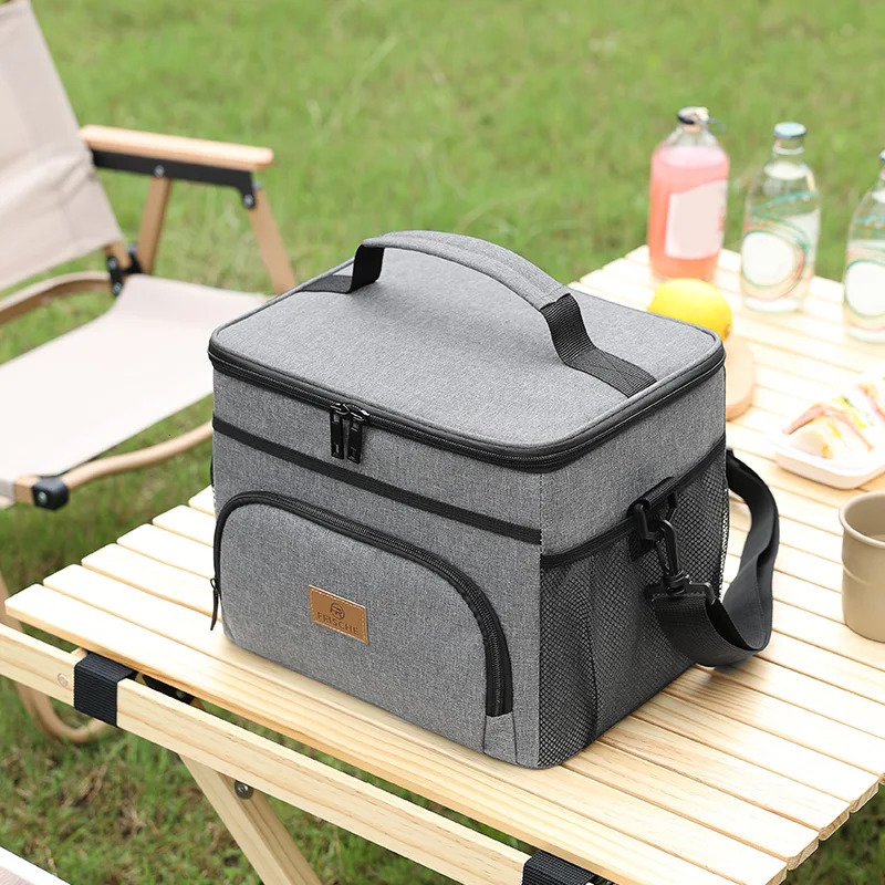 Ship from US ZPortable Cooler Bag Large Insulated Lunch Waterproof Leakproof Thickened Handheld Shoulder Carry Outdoor Picnic 250227FBB