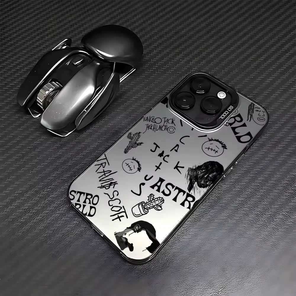 Luxury Travis Scott Cactus Jack phone case suitable for iPhone 16 15 14 12 11 Pro Max X XR XSMAX 8 candy matte shock-absorbing back cover Z250227
