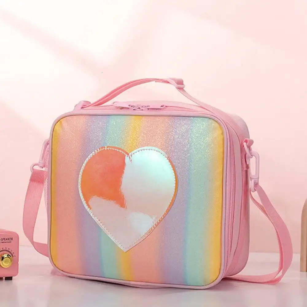 Ship from US Insulated Lunch Bag for Kids with External Bottle Holder Perfect School Travel and Picnic 250227FBB