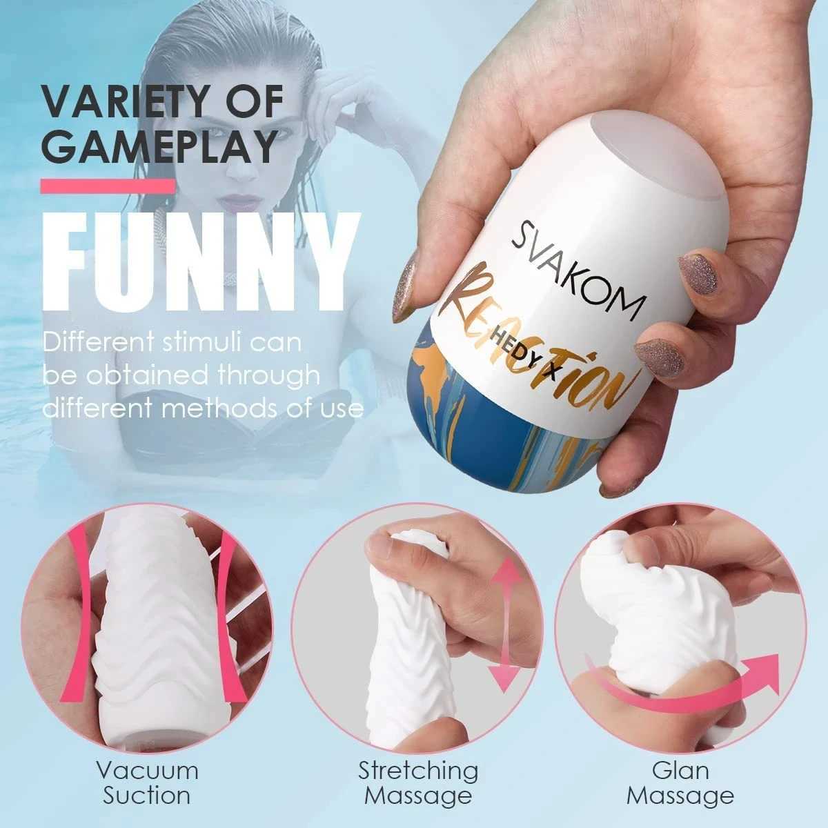 Hedy x Egg Men Masturbators Sex Toys Male Masturbators Sleeve Stroker Adult Toy for Mens Masturbation Orgasm PleasureXJ250227