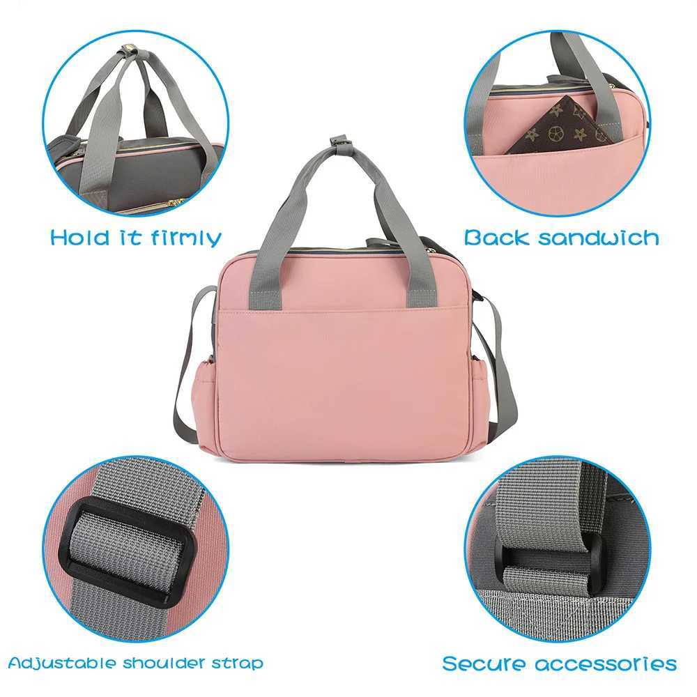 Diaper Bags New Style Waterproof Diaper Bag Large Capacity Messenger Travel Bag Multifunctional Maternity Mother Baby Stroller Nappy Bags Y250227YA1I