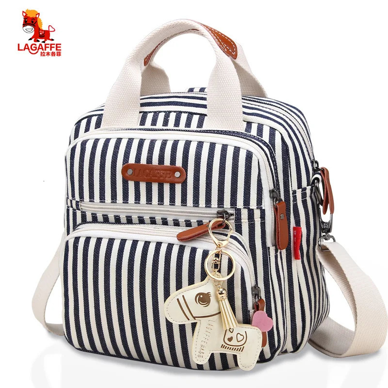 High Level Canvas Colorful Mommy Diaper Bag Baby Nappy Bags Maternity Mommy Women Backpack/Handbag/Messenger Three-In-One Bag 250227