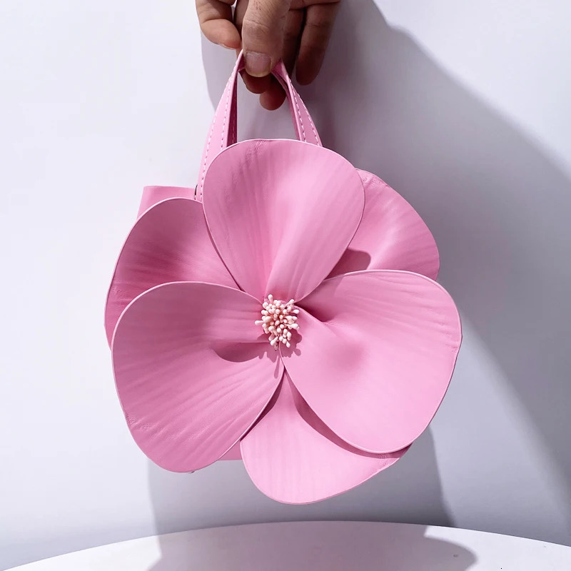 Petal Flowers Evening Clutch Party Bag Womens y ner Handbag Wallet Fashion Creative Chain Cross Body 250226