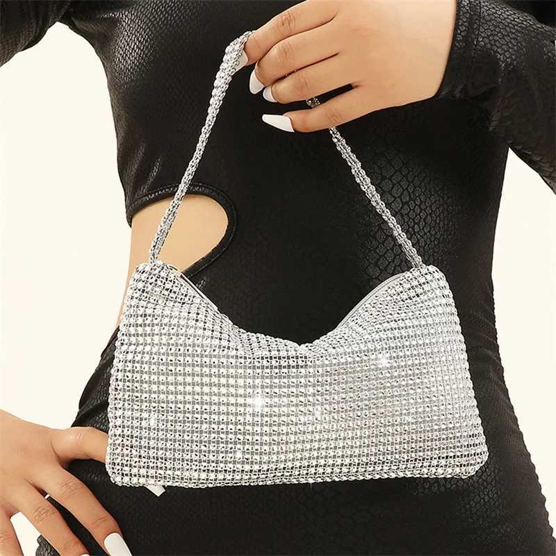 Rhine Evening Bag Women Bling Purse Sparkly Diamond Shoulder Bag For Women Party Club Wedding Prom Cluh PursesXJ250227