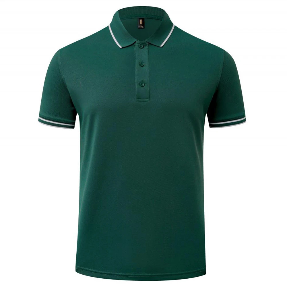 Men Stripe Polo T Shirts High Quality Fashion Business Collar T-shirt Wholesale Golf Tshirts For Men Playeras Polos For Men 250224