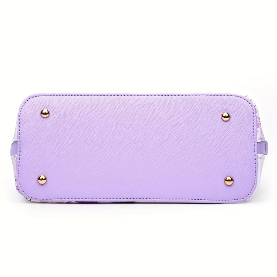 Ship from US Print Top Handbag Elegant Crossbody Boston Bag Womens Fashion 250227FBB