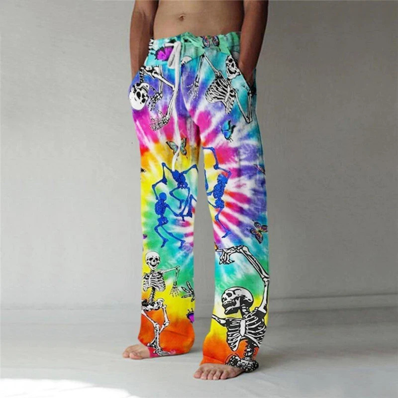 Mens Hippie Psychedelic Color Camouflage 3D Printed pants Mens Sweatpants Casual Jogging Pants Street Wear Fall Loose Sweatpan 250227