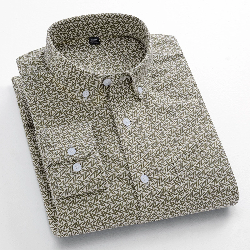 small floral casual shirts sanded printed cardigan mens shirt cotton oxford long sleeve lapel leisure trend youth retro shirts plus size xxxl tops