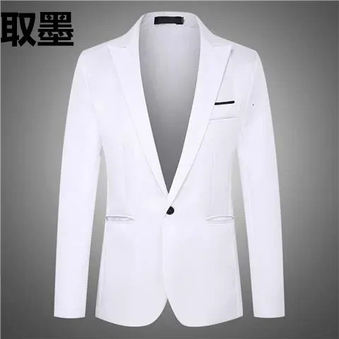Spring Mens Jacket Casual Korean Fashion Single breasted Western Mens Wear 250224