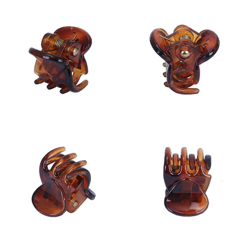 10PcsLot Hair Claw Clips for Women 10 15cm Small Black Brown Transparent Plastic Mini Claws Kids Styling Accessories 250218