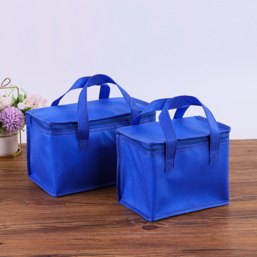 Ship from US Portable beverage beer insulated cooler bag mens womens picnic camping tin foil food box with handle 250227FBB