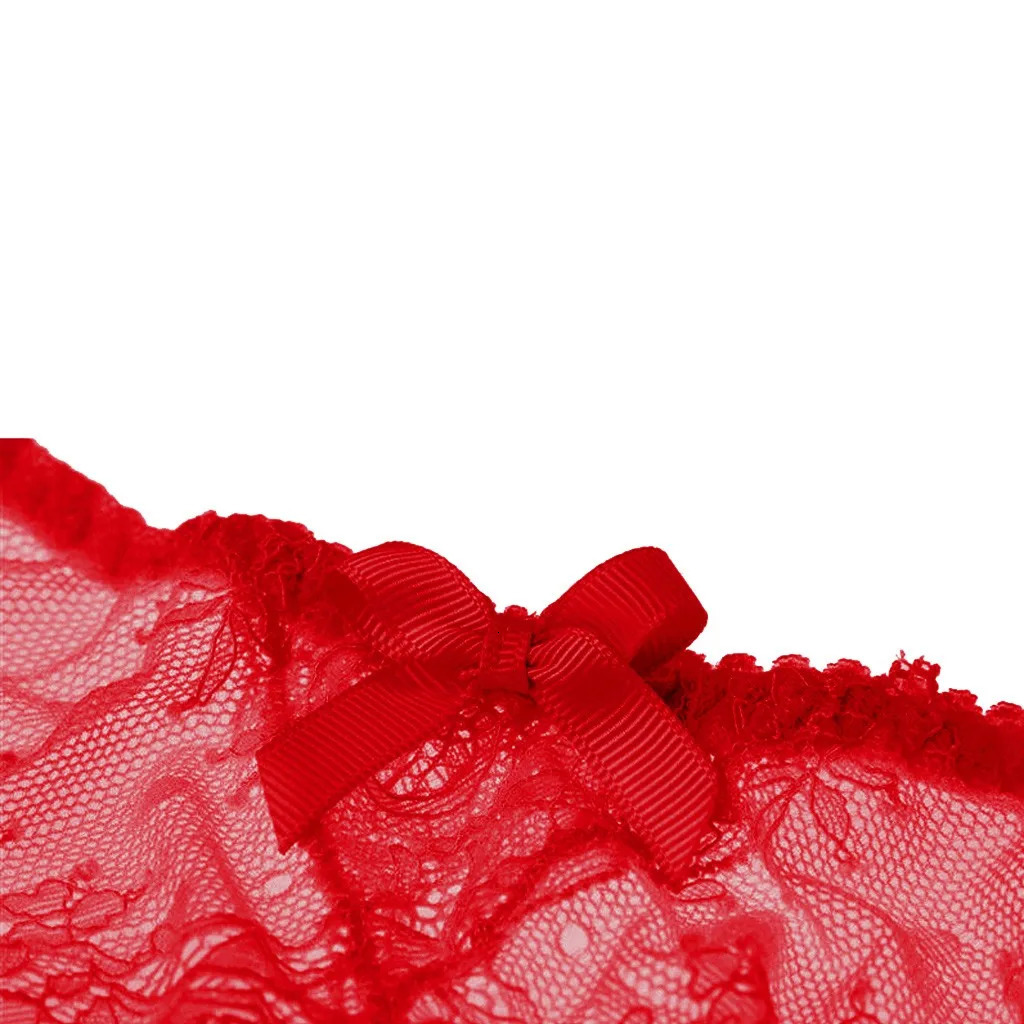 Sexy Lingerie Pron Womens Garter Underpant Elastic Transparent Lace Skirt Exotic Waist Belt Female Garter Suspenders Stockings 250227