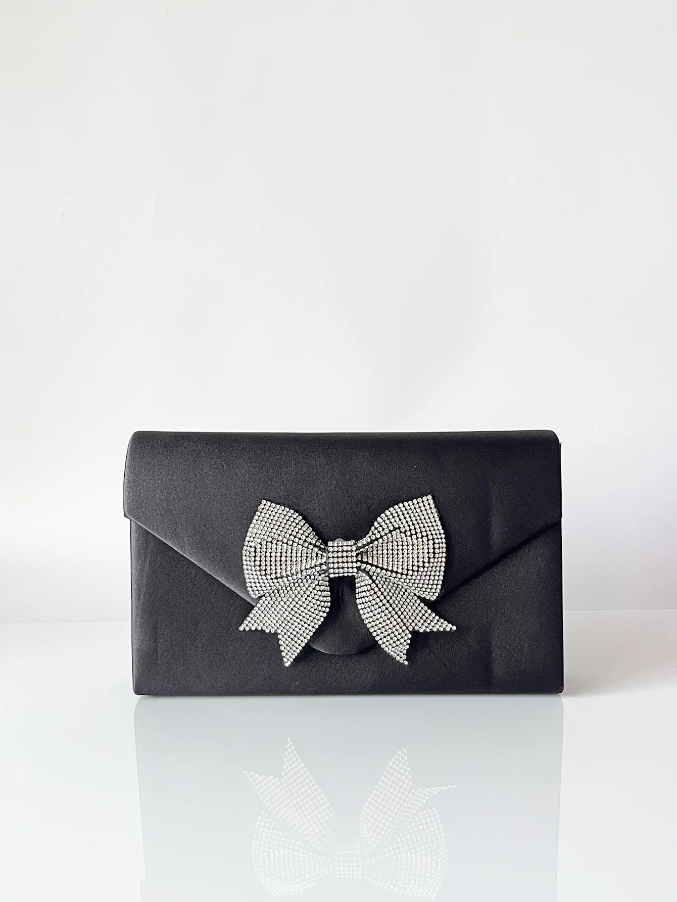 Chain Evening Bag Dinner Shoulder for Women Handbag Fashion Crossbody Bags Drestone bow decoration Vintage Underarm 250226