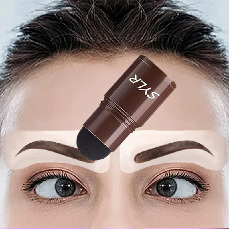 Professional eyebrow seal shaping set pen waterproof makeup pen female lasting perfect eyebrow template and 10 templates and bru 250224