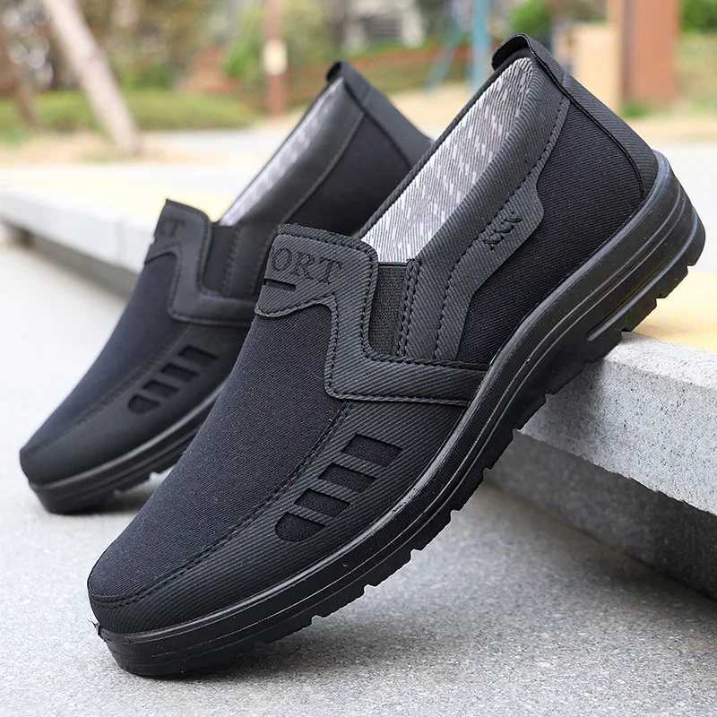 Mens Casual Sports Shoes Fashionable Old Beijing Cloth Shoes Wear Resistant Lightweight Slip on Casual Sports Shoes Z250227