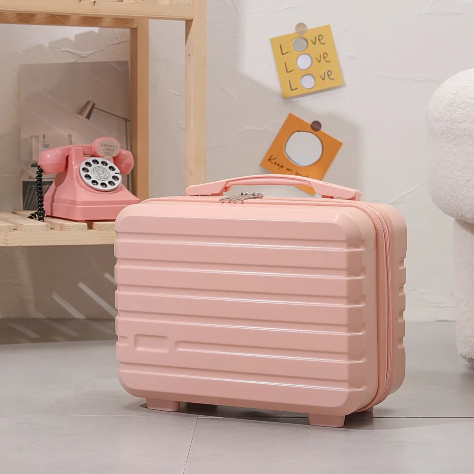 Ship from US Hand Luggage Cosmetic Bag Womens Mini Company Gift Small Box Toiletries Stylish Vintage Lightweight Suitcase Student Mu 250227FBB