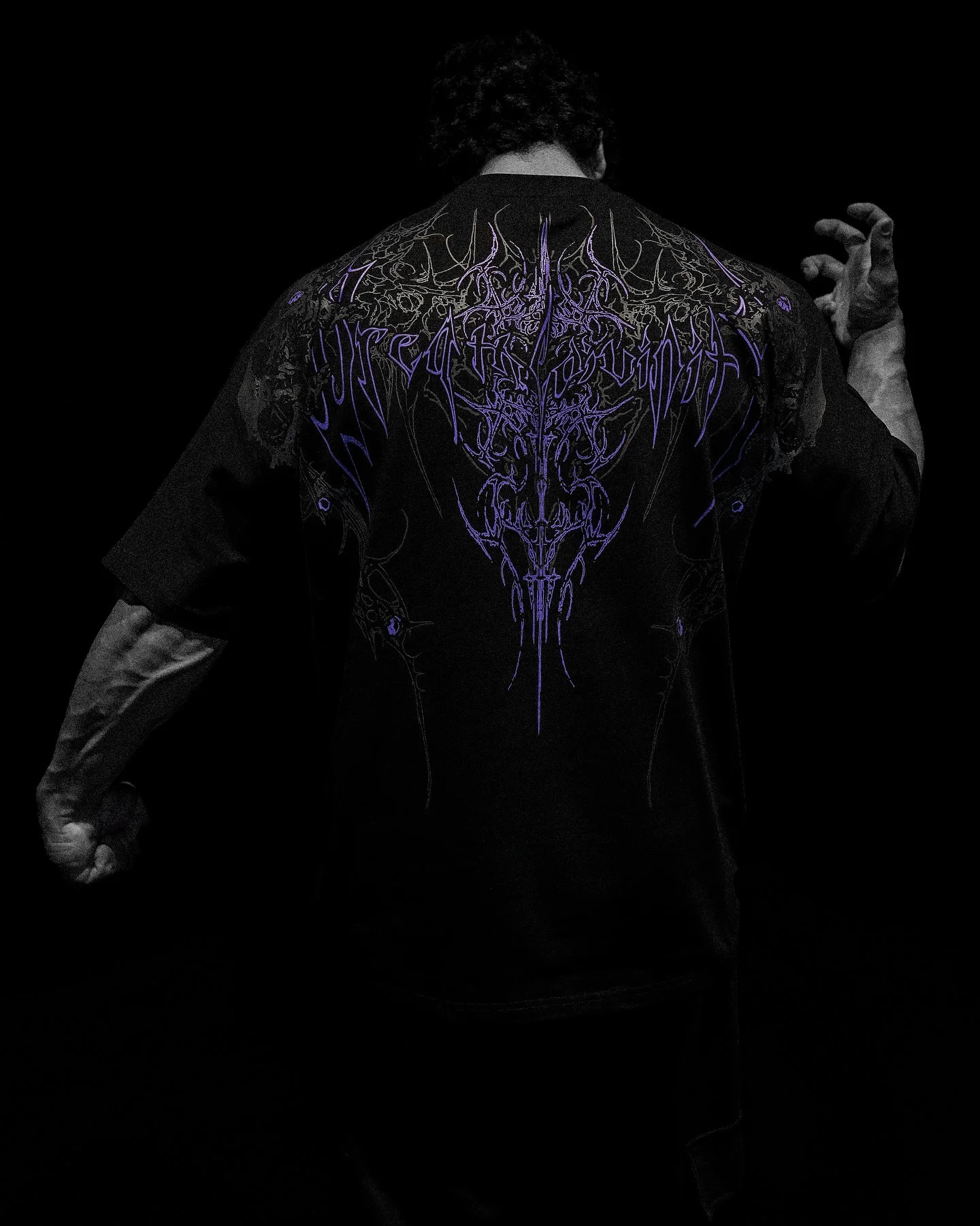 Breathedivinity Forgotten Soul Oversized T-shirt Y2k Gothic Fashion Gym Sports Short Sleeve Men Grunge Quick Dry Graphic Tops 250226