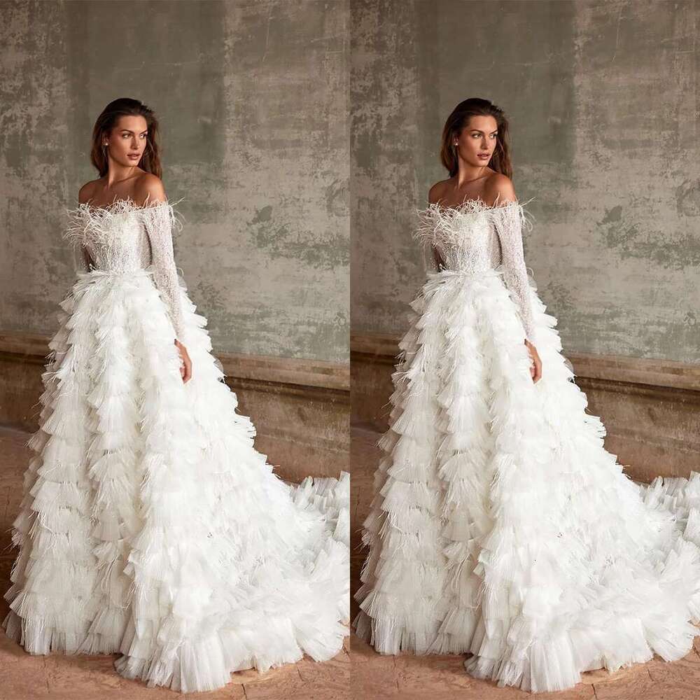 Strapless with Lace Sleeves, Classic Court Layer Dress, Custom Wedding Dresses
