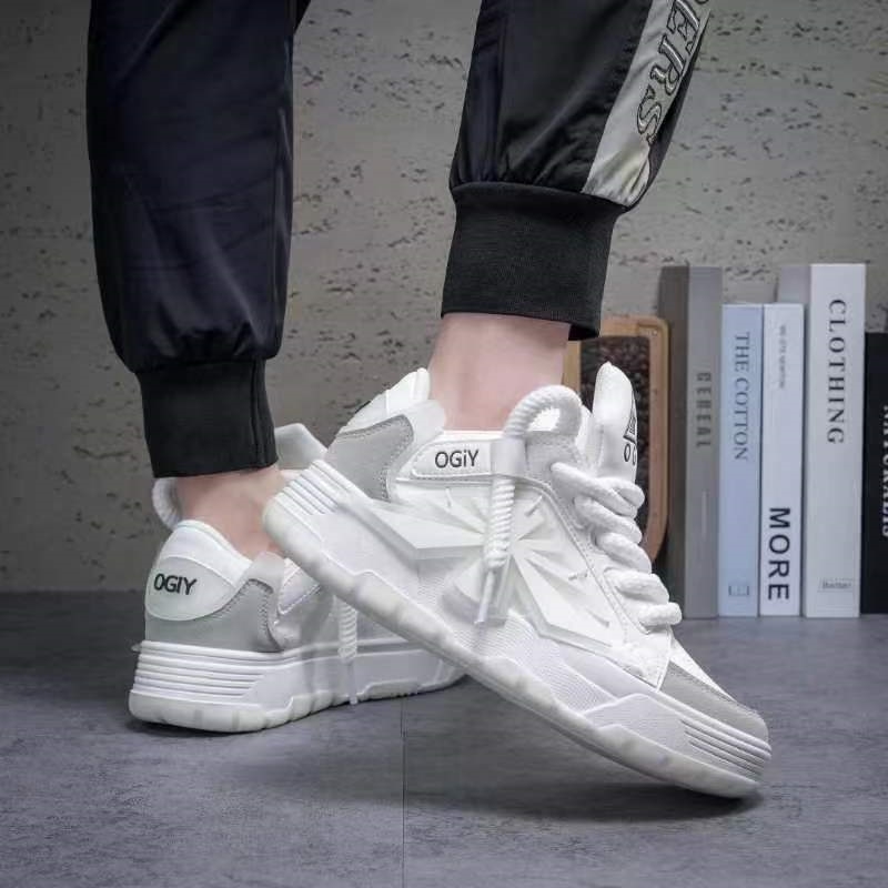 free shipping casual shoes men mens grey white green breathable comfort platform outdoor sports running shoe trainers 2025
