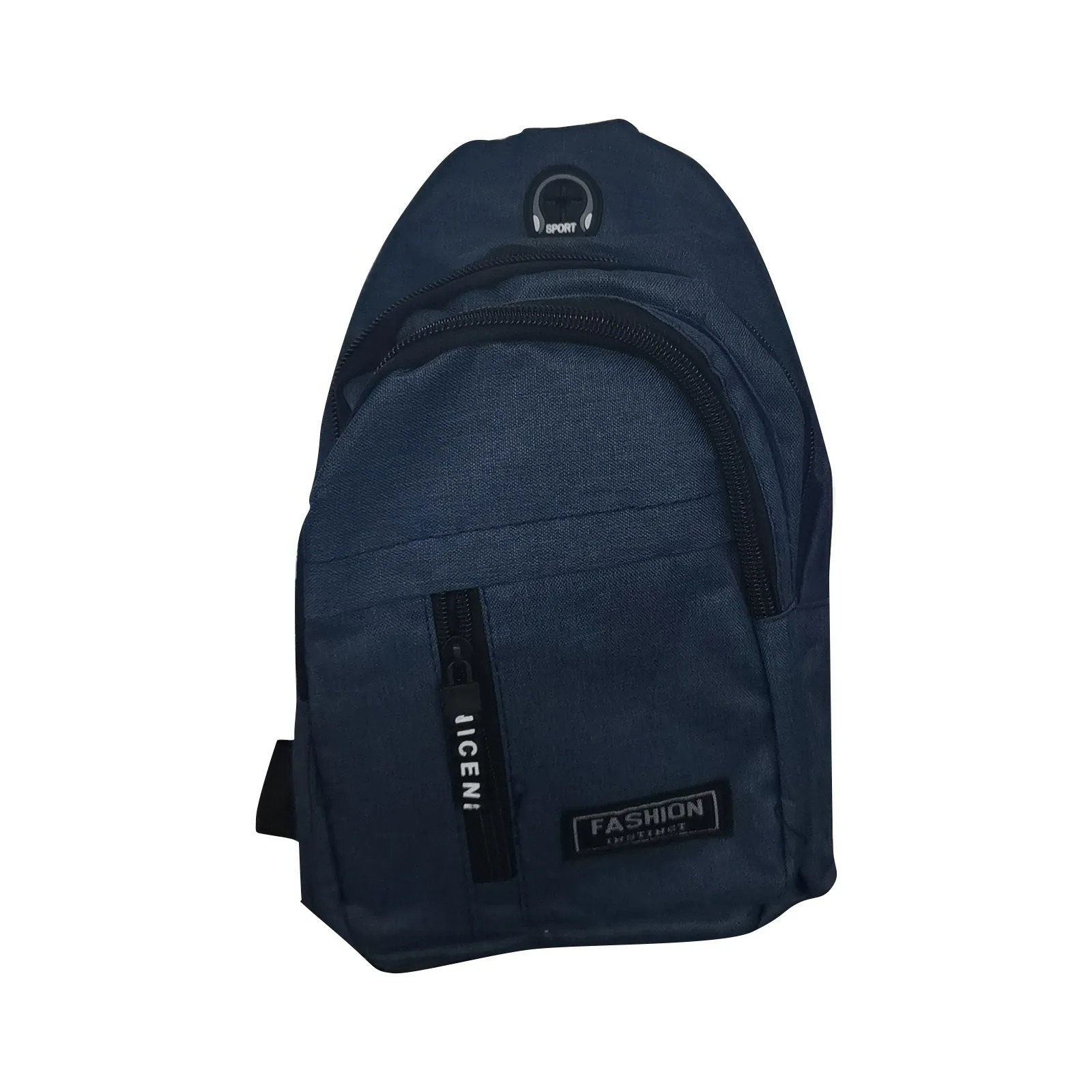 Ship from US Multipurpose Strap Bag Lightweight Crossbody Backpack for Men Women Shoulder Sports and Outdoor With Headphone Hole 250227FBB