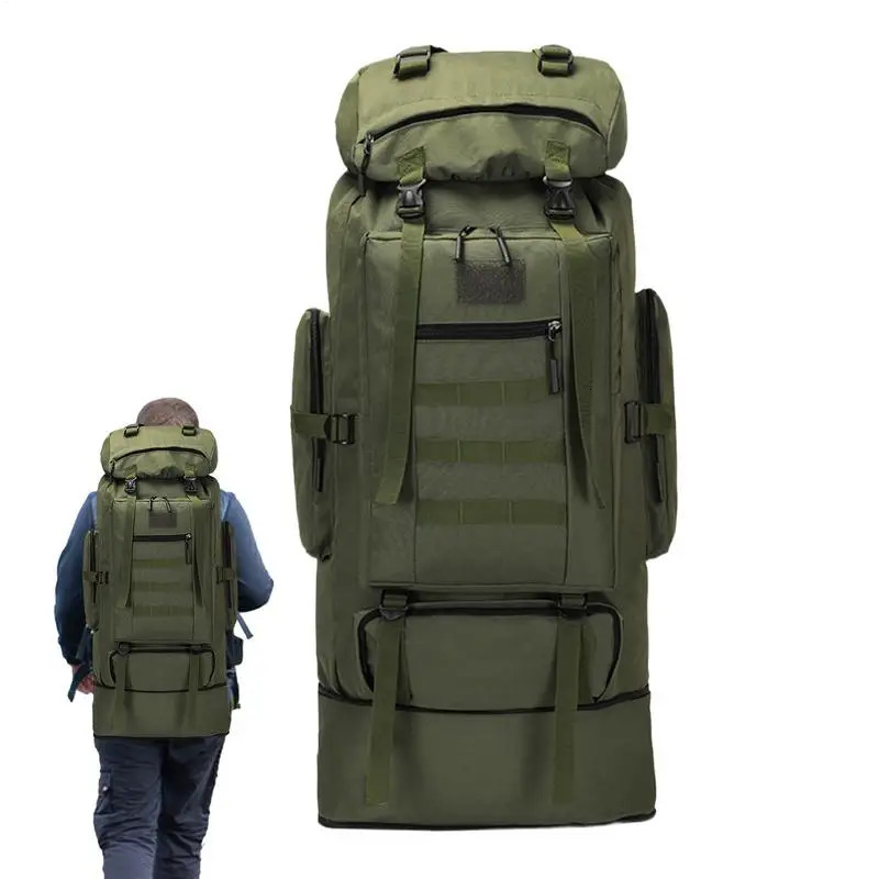 Ship from US Mens hiking backpack large capacity Rucksack waterproof 250227FBB