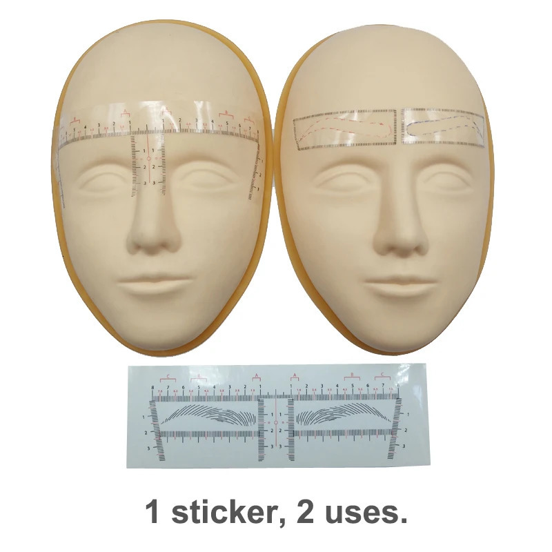 25pcs Eyebrow Tattoo Product Disposable Eyebrow Ruler Sticker Eyebrow Microblading Tools Permanent Makeup Accesories Tools 250224