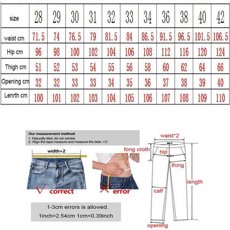 Mens Ruined Denim Jeans Hole Trousers Ripped Large Size Straight Hip Hop High Street Brand Fashion Male Pants X250227
