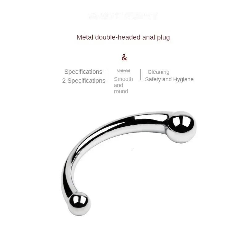 Anal Plug Dildo Stainless Steel G Spot Wand Massage Stick Pure Metal Penis G-Spot Stimulator Sex Toy for Women Men 250227