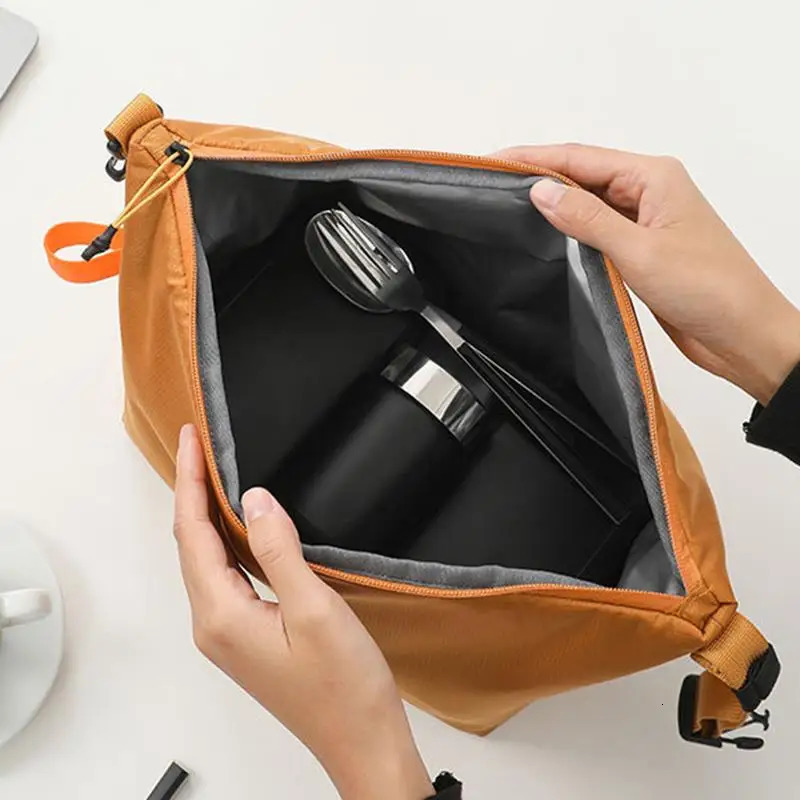 Ship from US Adult Lunch Bag Adults Portable Lunchbox Yellow Cooler Reusable Tote Food Warmer For Outdoors 250227FBB