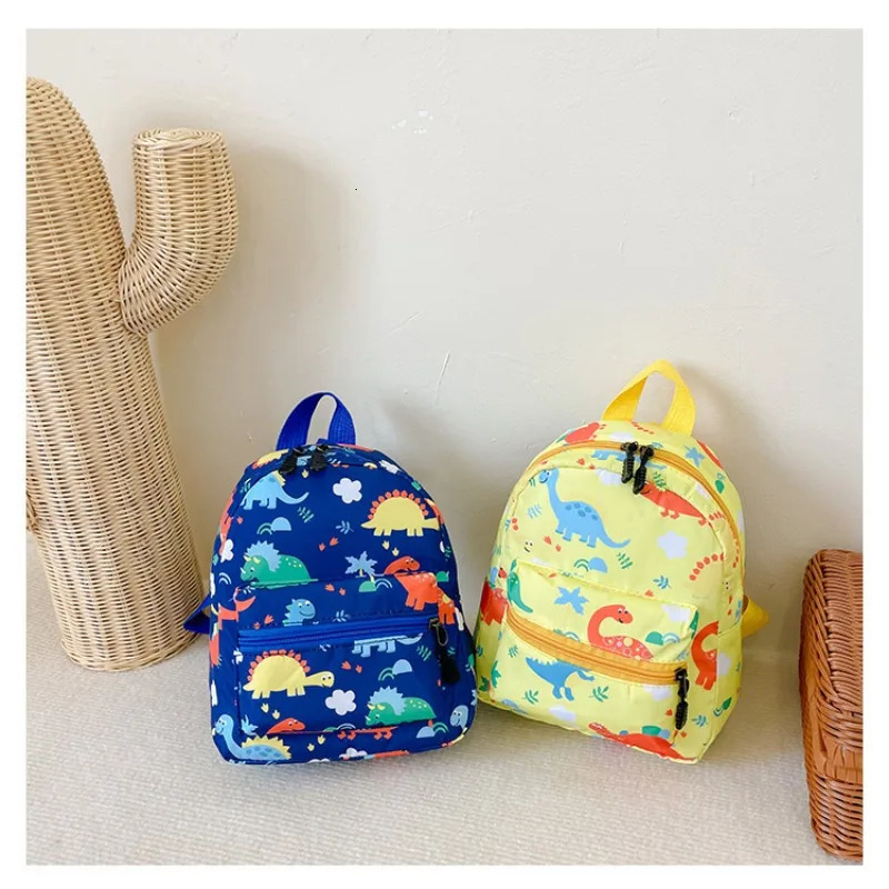 Cute Childrens Cartoon Dinosaur Backpacks for Teenager Kindergarten Schoolbag Waterproof Kids Book Bags Boys Girls Animal Bag 250227