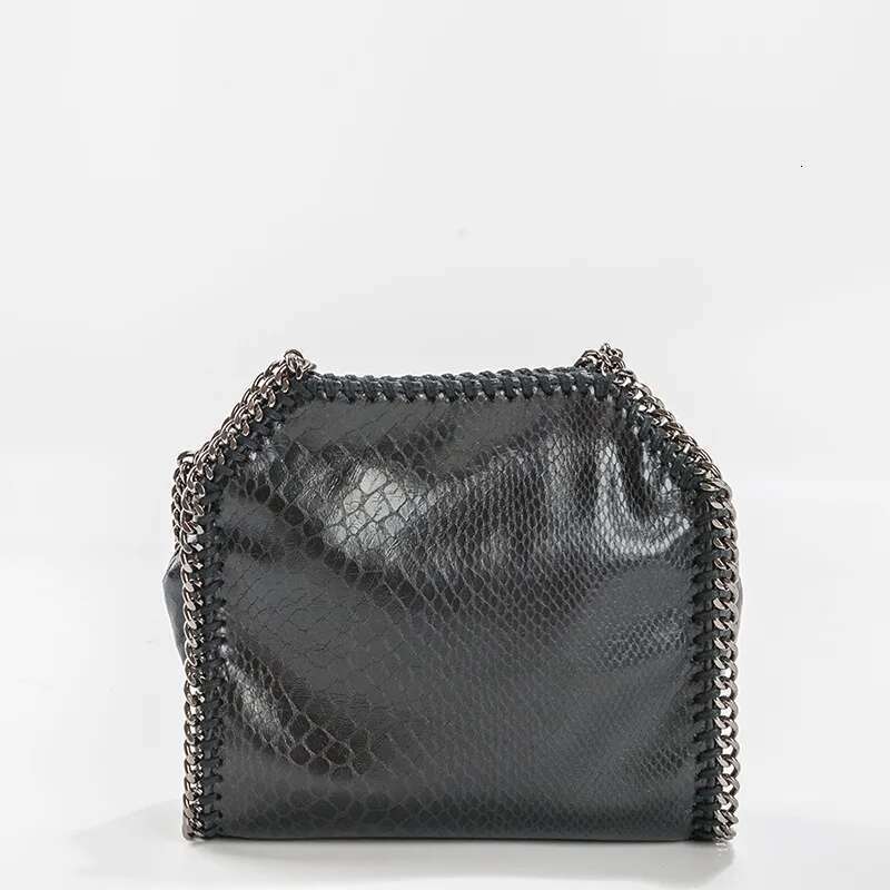 Women's Bags Brand Women's Metal Chain Small Square Crossbody Bags Trendy Snake Pattern Lady Messenger Phone Bag Females Handbags