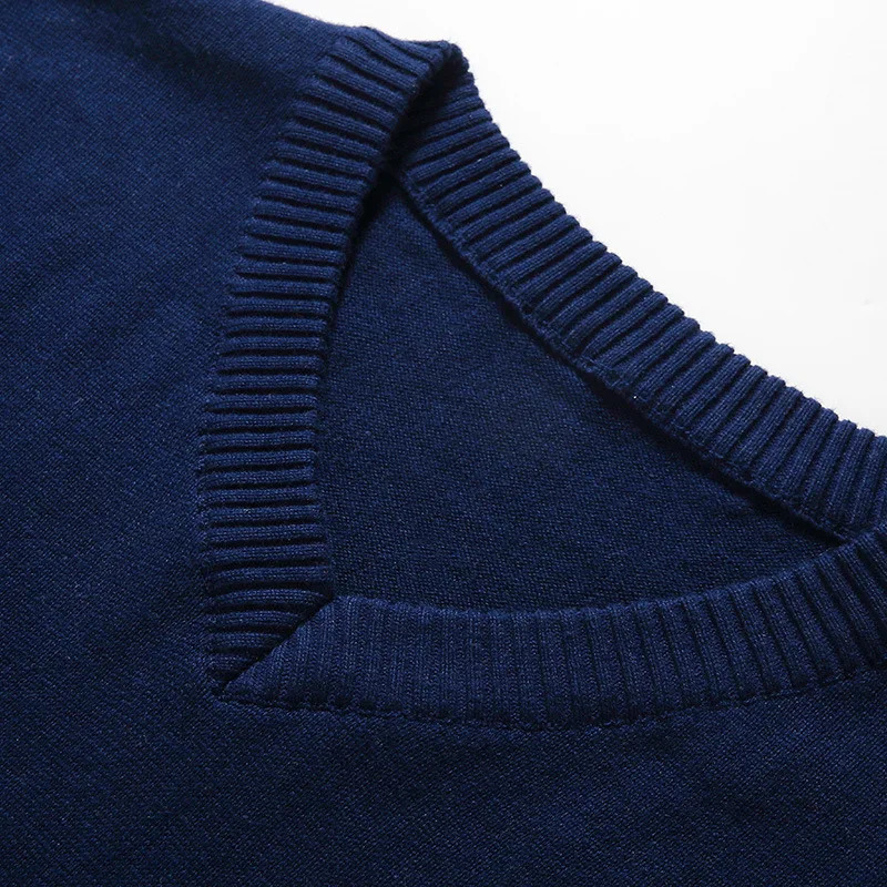 Spring Autumn Sweater Male Casual Knit Vest Waistcoat Man VNeck Sweaters Knitwear Sleeveless Jumpers Clothing 3XL 250225