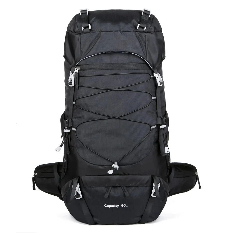 Ship from US 50L Travel Backpack Men Bags Waterproof Tactical Bagpacks Women Mesh Backpacks Hiking Traveling Camping Equipments Rucksack 250227FBB