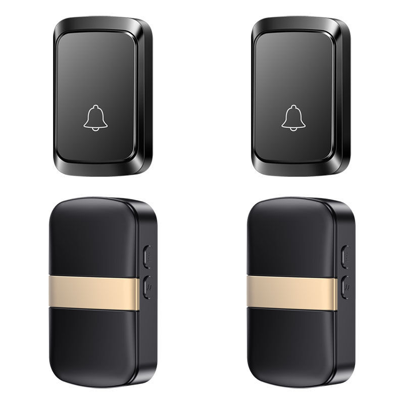 Wireless Doorbell Home Welcome Smart Doorbell 60 Songs Battery Type DoorBell call Reminder LED Flash Home Safety Alarm