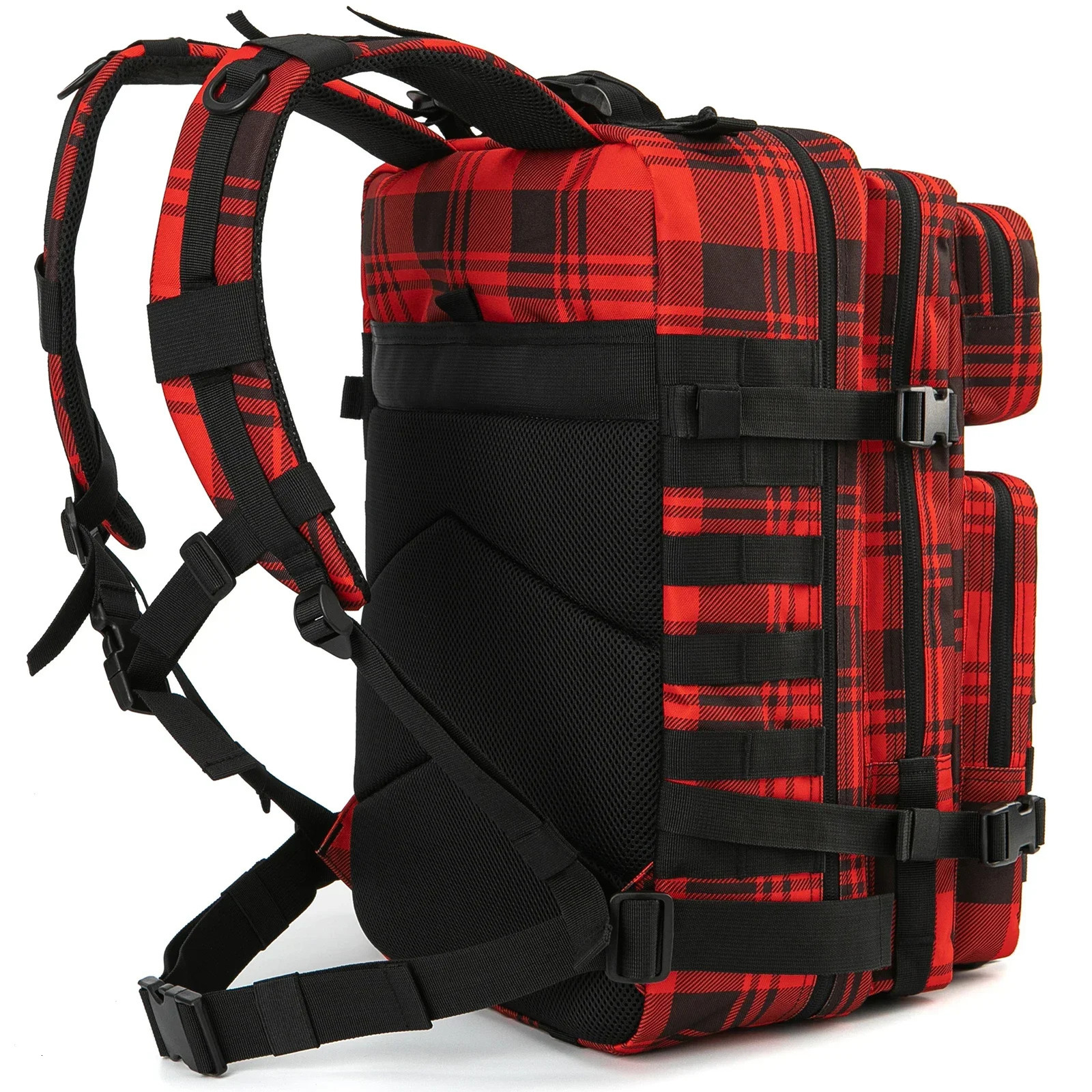 Ship from US 45L Tactical Backpack Outdoor camping equipment Camouflage Bag Trekking hiking Rucksacks school backpacks for college students 250227FBB