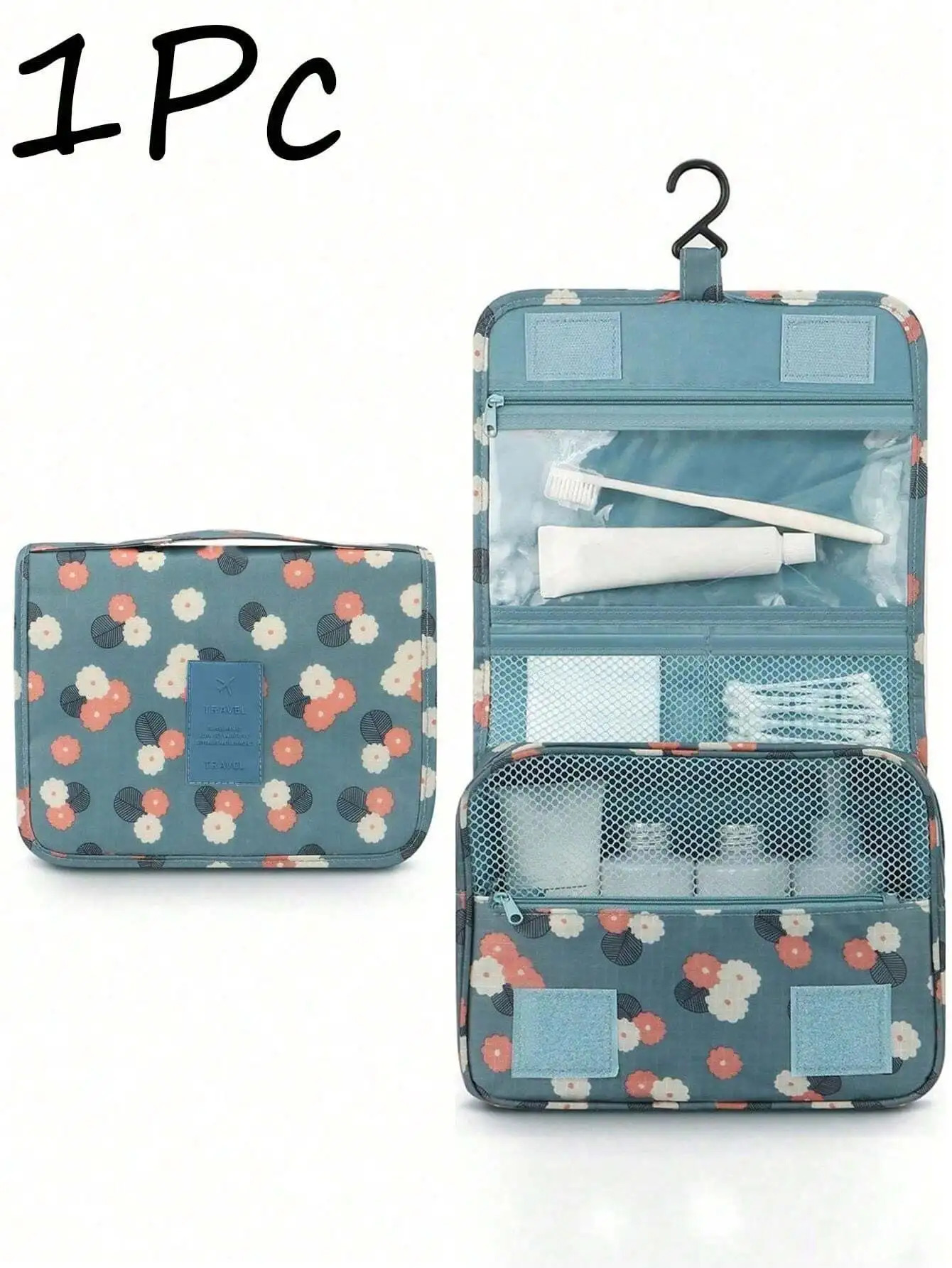 Ship from US 1pc Travel Toiletry BagMakeup BagWall Hanging Bag For Shower Room AccessoriesPortable Cosmetic Essential 250227FBB