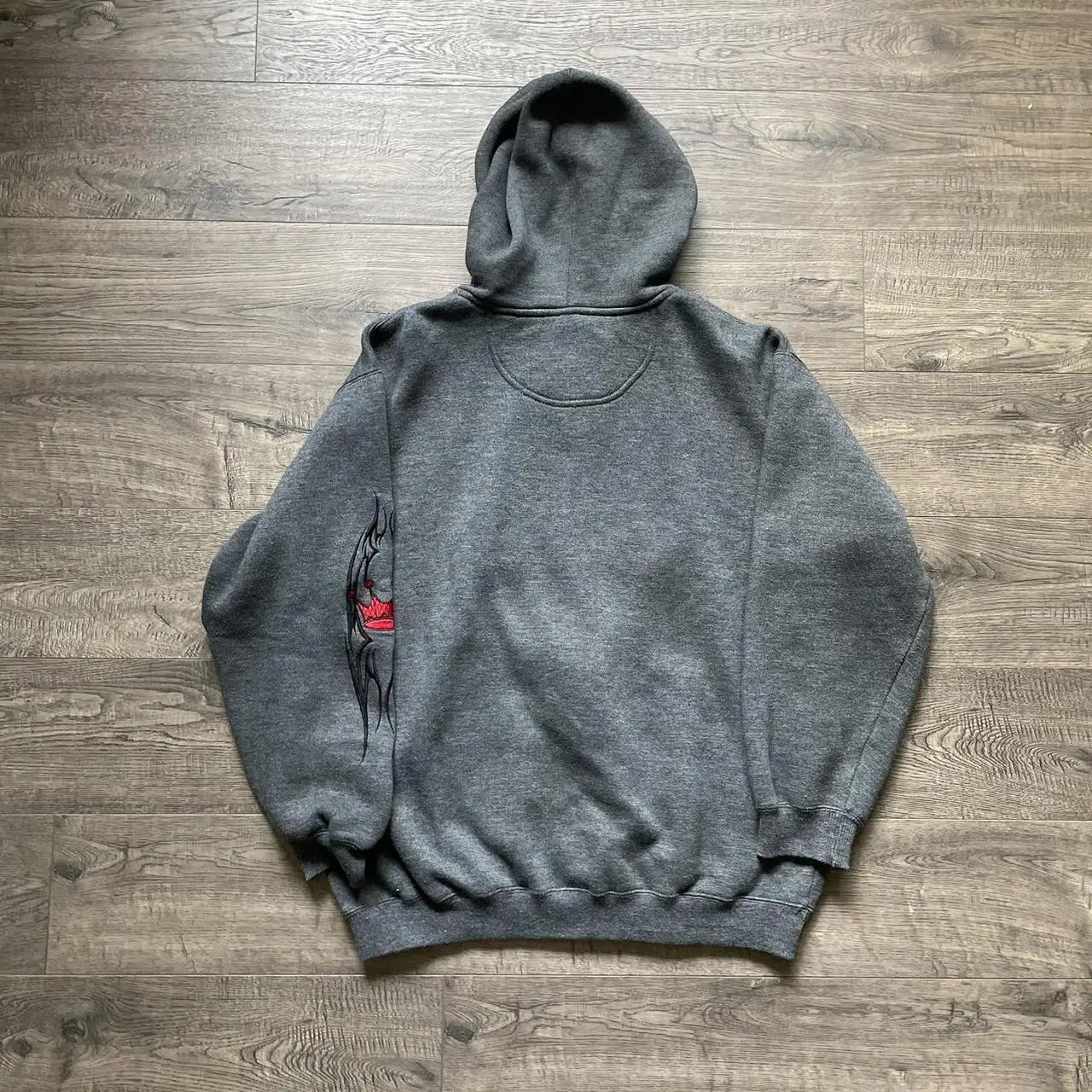 Streetwear Vintage Hoodie Y2K Clothes Men Women Harajuku Hip Hop Crown y Oversized Sweatshirt Casual Zip Jacket 250226