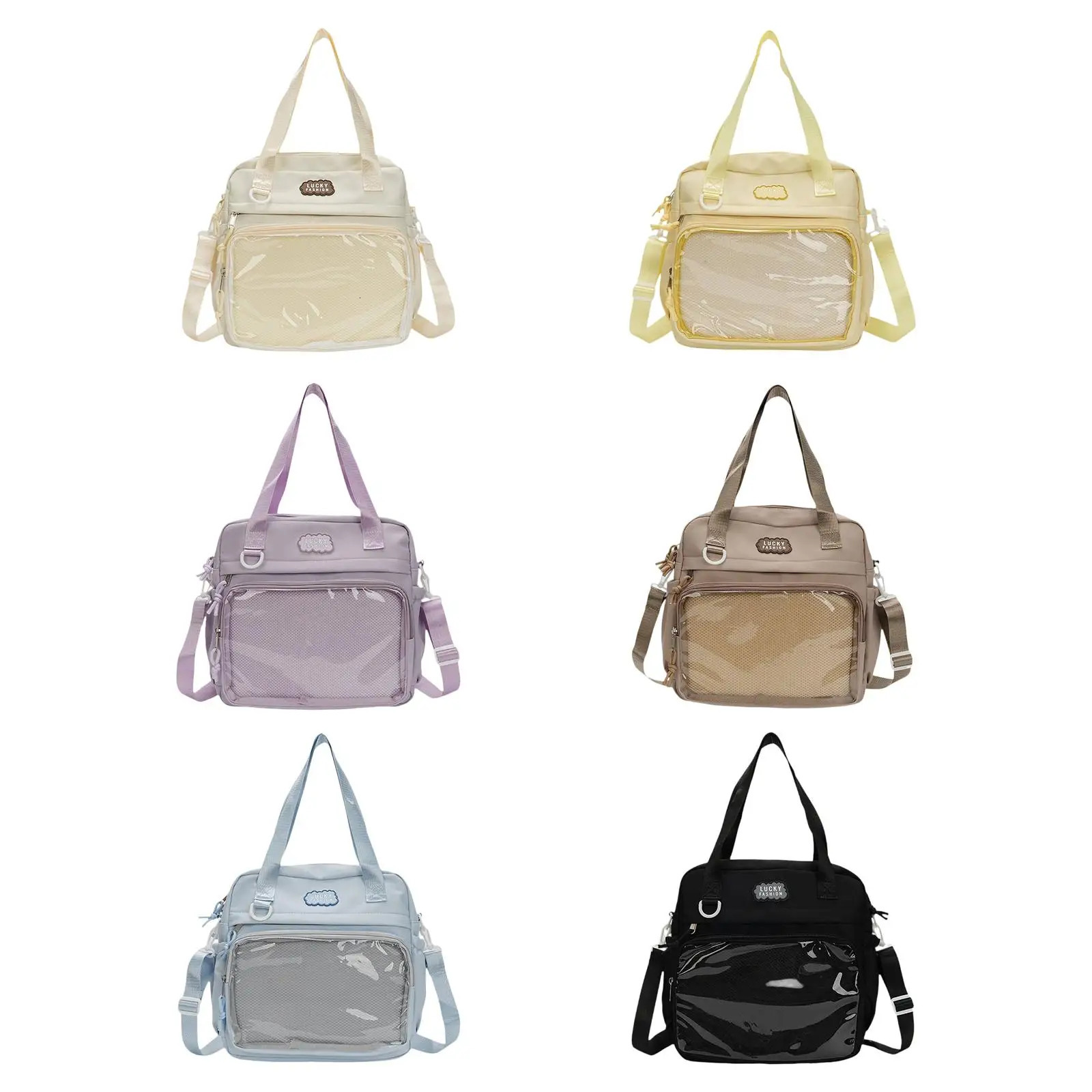 Ita Bag Portable Itabag Removable Shoulder Strap Pins Bag Uniform Bag for Anime Display Cosplay Party Favor Pin Display Women 250221