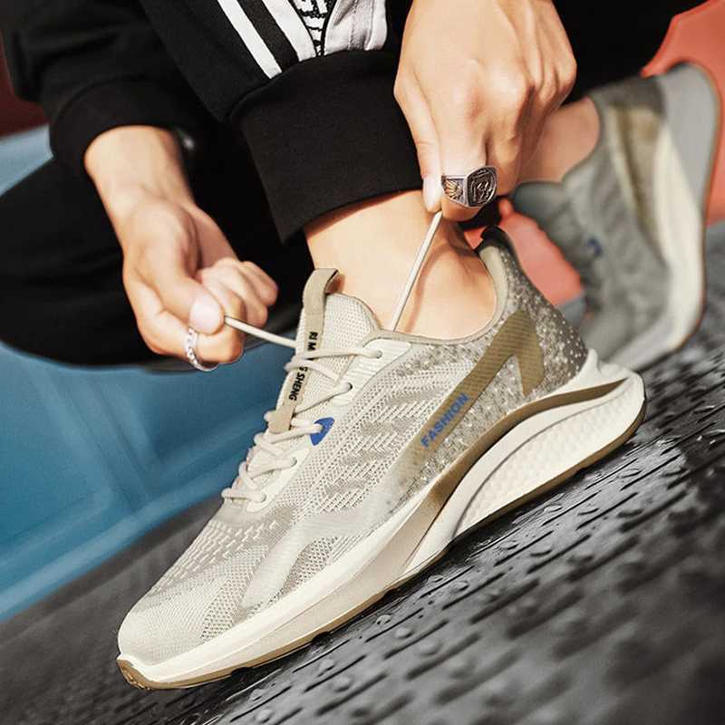 Fashion Men Sneakers Mesh Casual Shoes Lac-up Men Shoes Lightweight Vulcanize Shoes Walking Sneakers Shoes Men Z250227-1