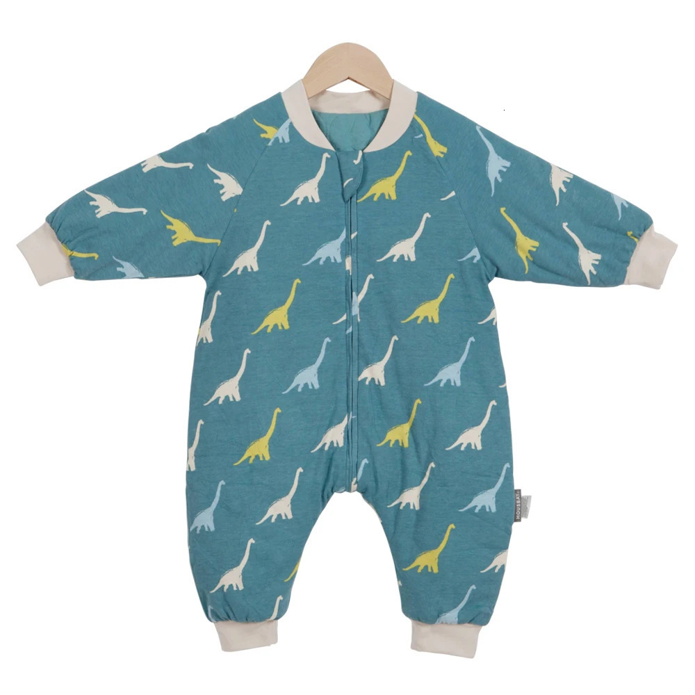 Baby Sleeping Bag Dinosaur Sleep Sack 2.5Tog Winter Warm Kids Play Suits In Room Sleepwear Sleeping Bag For Children 1-4Years 250227