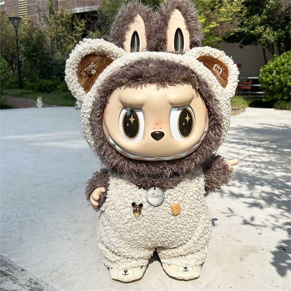58cm Plush DollS Clothes Outfit Accessories Korea Kpop Exo Labubu Idol for ZIMOMO Doll Circle Bear Onesie Suit Clothing aa891