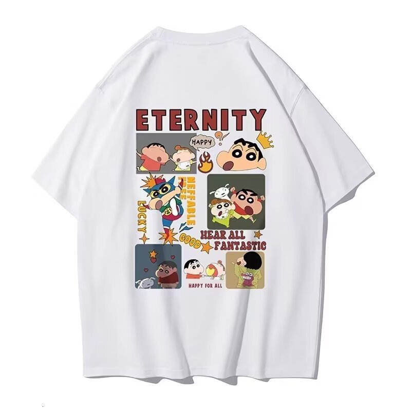 Designer Summer Men's Short Sleeve T-shirt Loose Printed Off Shoulder Half Sleeve Basic Shirt Top T-shirt 2025 New Edition