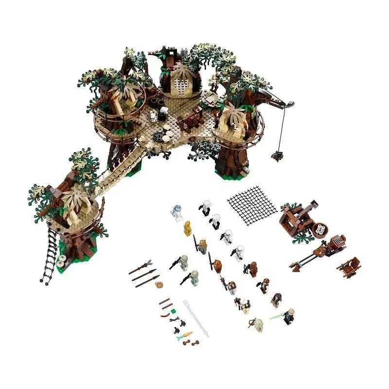 1990 PCS Fit Ewok Village Building Blocks B Model Toys Cpatible 05047 10236 Kid Birthday Christmas Gifts Y250227