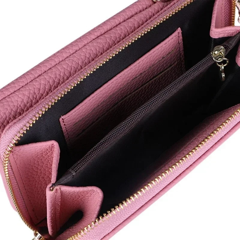 Ship from US Womens Phone Crossbody Bags Girls PU Leather Large Capacity Portable Shoulder Bag Ladies Purse Fashion Handbag 250227FBB