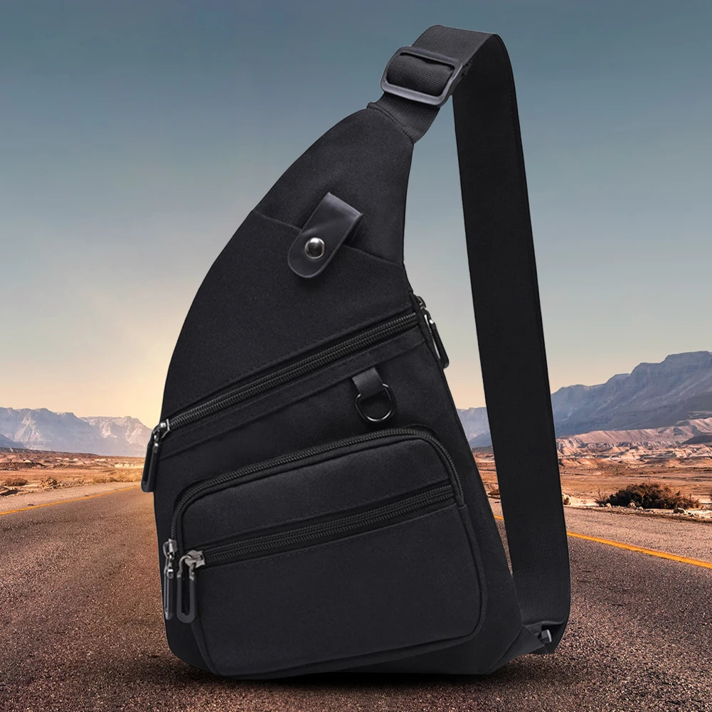 Ship from US Anti Theft Travel Bag Crossbody Shoulder Large Capacity Sling Adjustable Strap Waterproof for Outdoor Sports 250227FBB